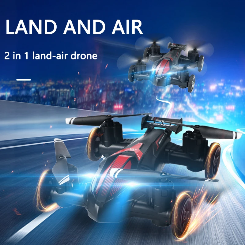 

New JJRC Mini Drone Land-air Dual-mode Four-axis Remote Control Aircraft Tumbling Light Unmanned Aerial Vehicle Quadcopter Toys
