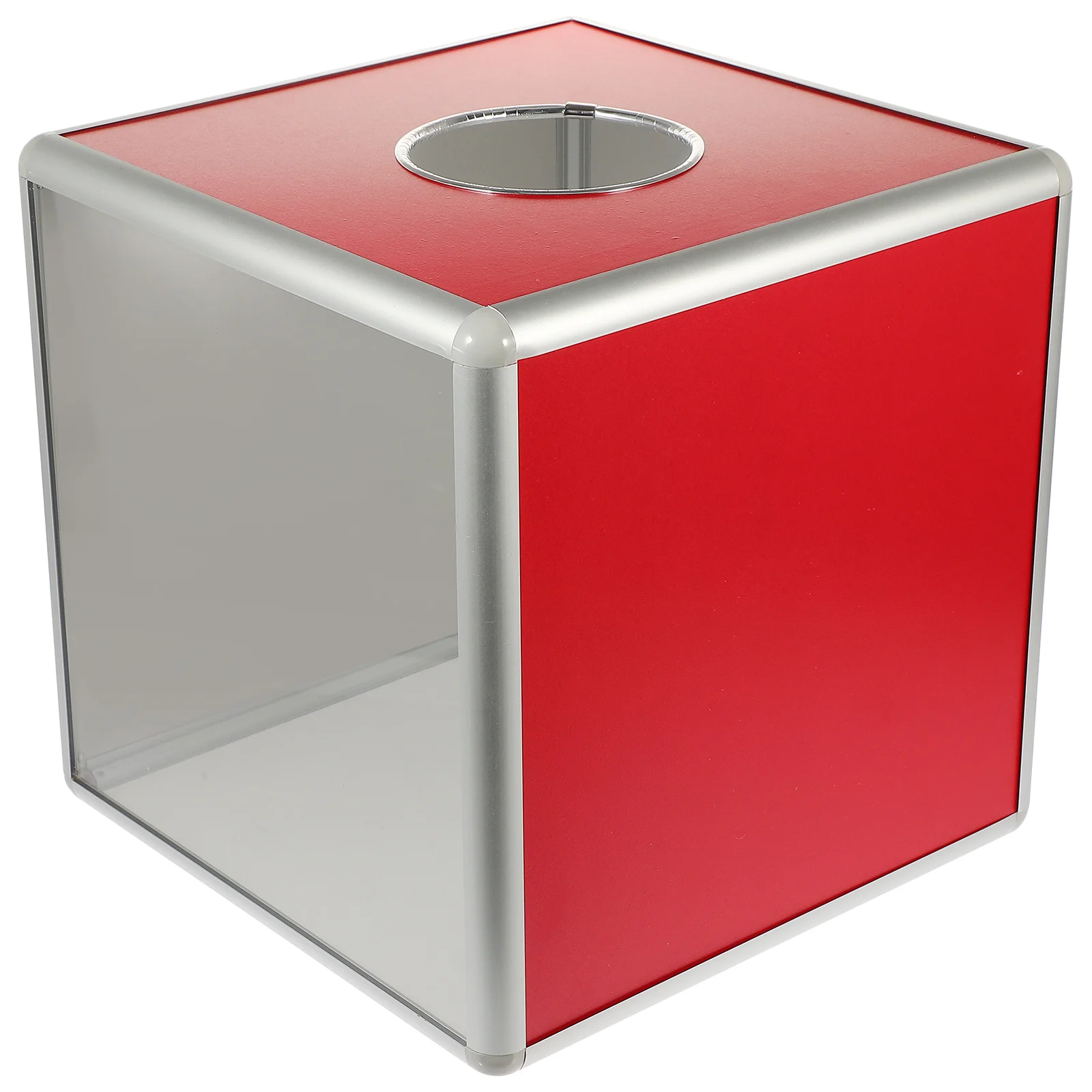 

Meeting Raffle Box Cubic Ballot Box Multi-function Lottery Box Donation Case