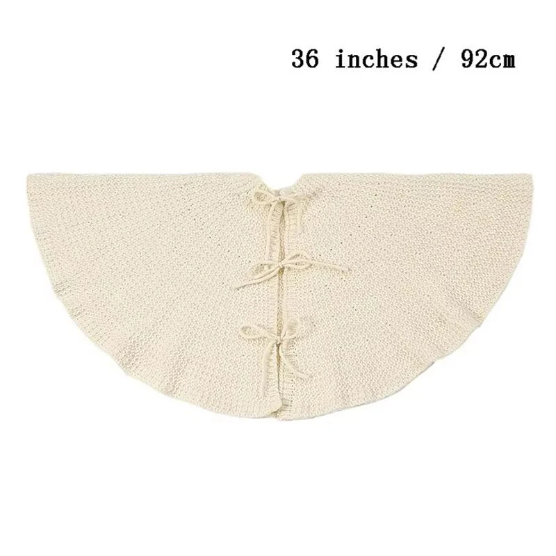 36-дюймовая Вязаная Однотонная Юбка В Виде Рождественской Елки Эльф Офис Отель