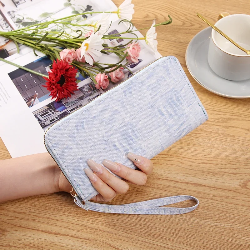 Новинка Весна 2024 Модный женский длинный кошелек модная вместительная сменная