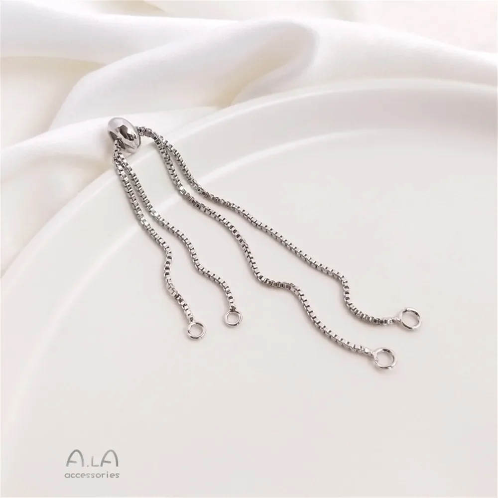 Браслет из золотой коробки 14 карат корейская версия с регулируемыми