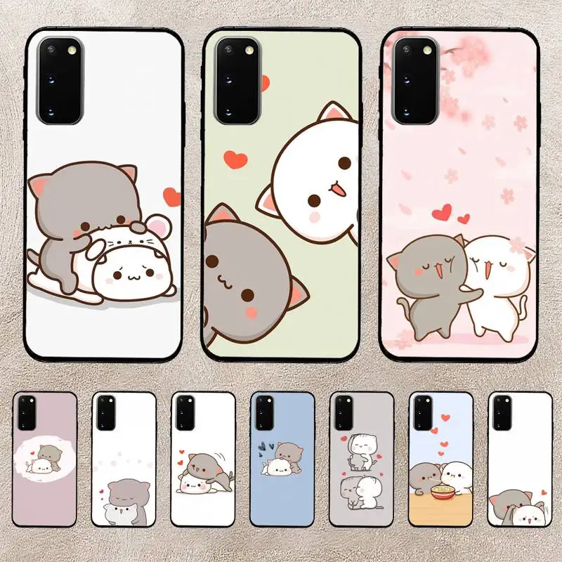 

Peach Mochi Cat Cartoon Phone Case For Huawei Honor V30 50 60 70 Pro 9lite 9xpro Cover Coque Funda