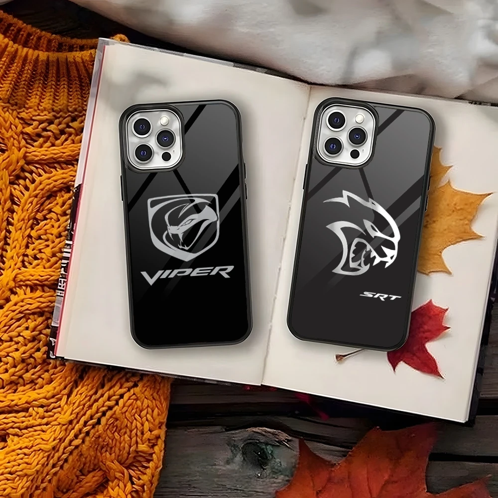 D-Dodge S-SRT классный чехол для телефона PC + TPU Iphone 16 12 Pro Max 1115 13 14 Mini 6S 8 7 Plus X Xs XR