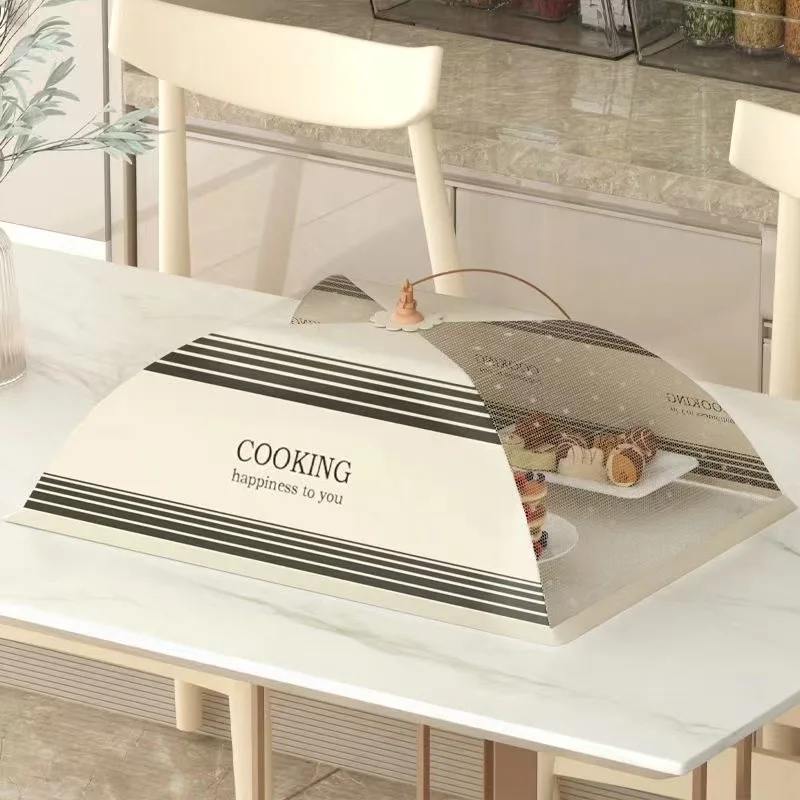 

Simple Rice Cover Cover Foldable Leftover Food Cover New Dining Table Table Cover Cover Umbrella Anti-fly Dust Kitchen Gadgets