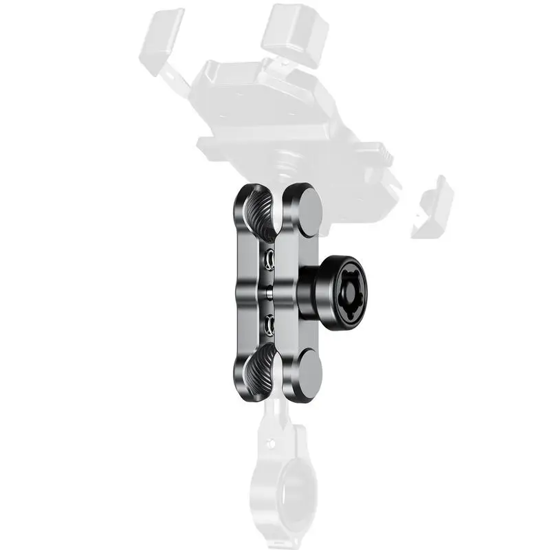 

Mounts Double Socket Arm 1 Ball Joint Bar Clamp Arm 360-degree Rotation Compatible With GPS Mounts Action Camera Mounts Bike And