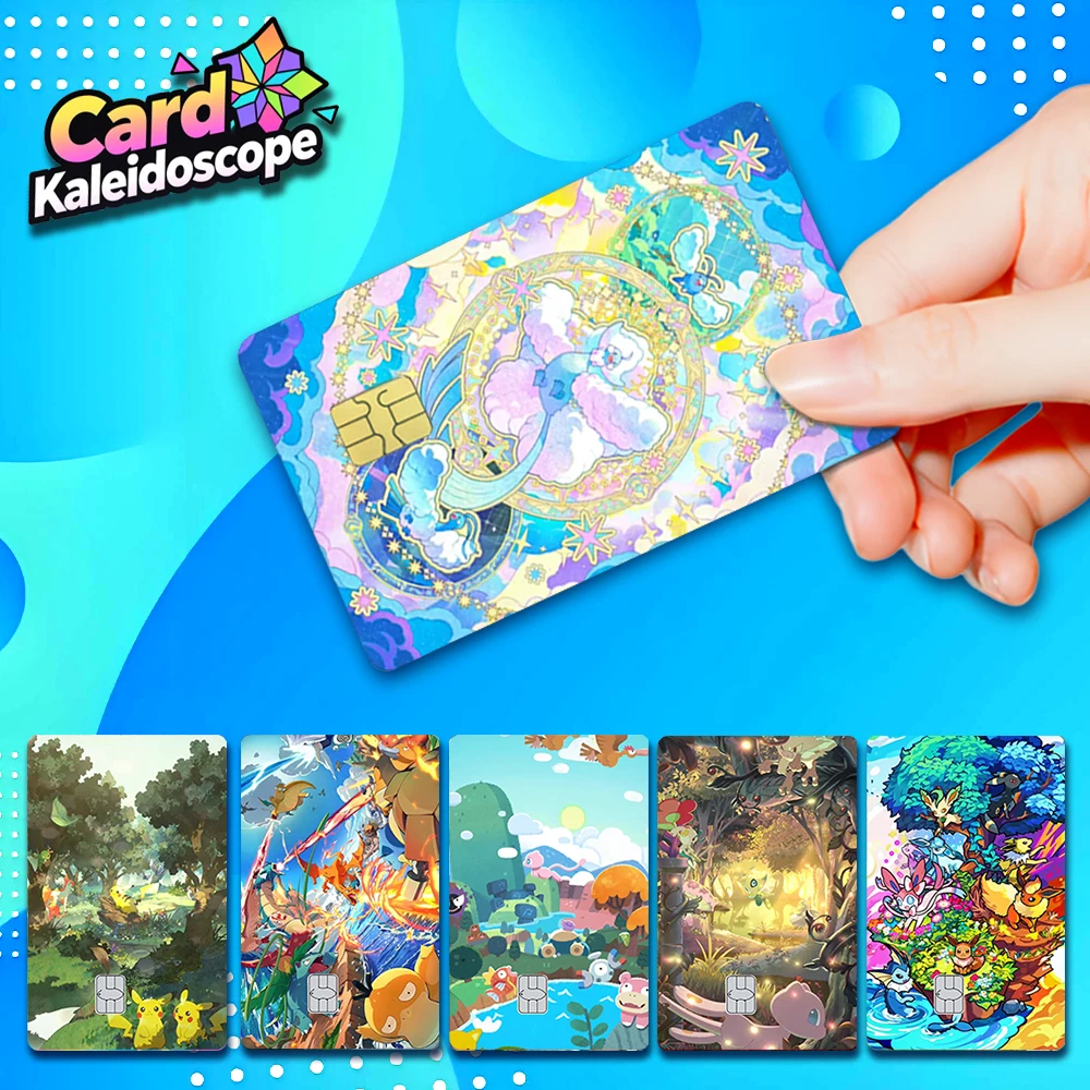 Фото 【S12】 Иллюстрация карточки PTCG Pocket Card ‌   Серия наклеек-скинов для кредитных карт с изображением покемонов для VISA, JCB и других IC-карт №1