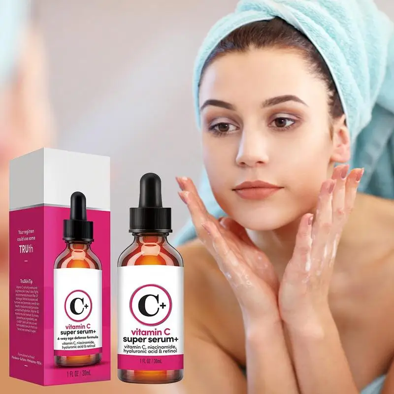 

Vitamin C Face Essence 30ML Nourishing Firming Hyaluronic Acid Face Serum Dark Circle Remover Lightening Skin Care Product