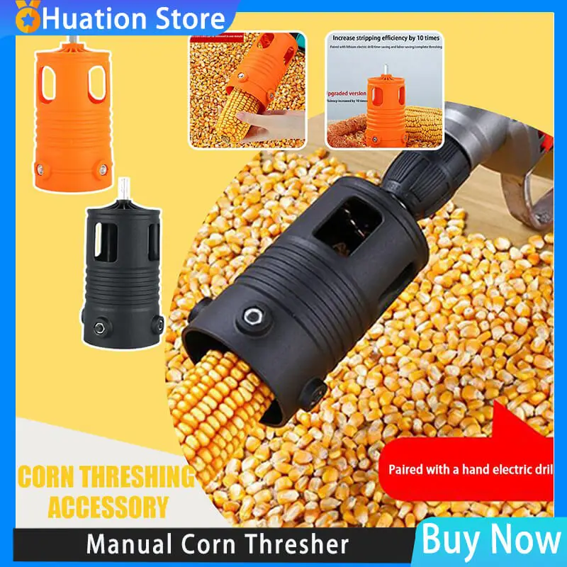 

1 Pcs Fully Automatic Corn Thresher Household Small Corn Separator Peeler Husk Portable Electric Corn Tools Kitchen Peeler S7G4