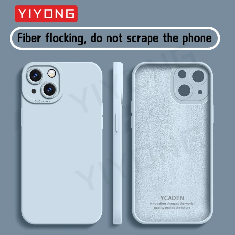 A52 A53 Чехол YIYONG Silky Liquid Silicone Soft Cover для Samsung Galaxy s A52s A54 A55 5G A 54 53 52 Global Phone Cases