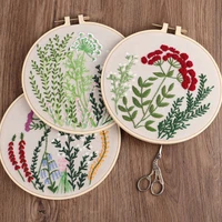 20cm diy hand embroidered embroidery material bag bouquet flower european embroidery needlework kit