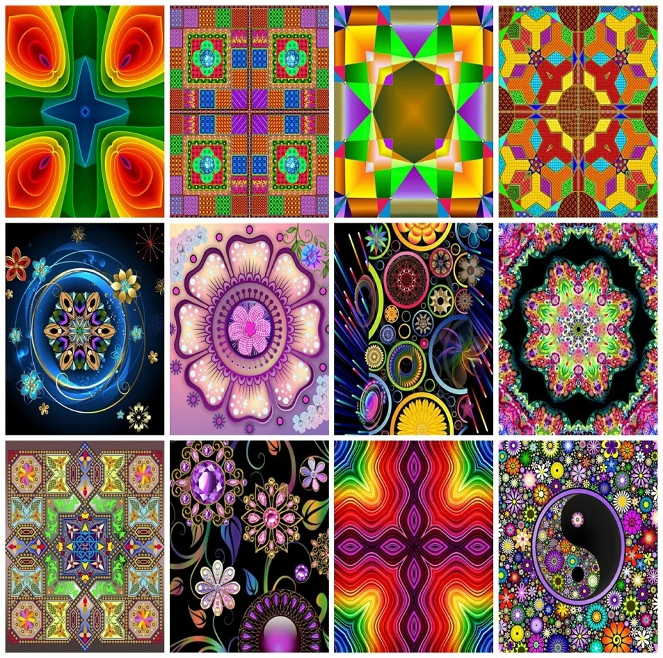 

AZQSD Flower Landscape Oil Painting Drawing On Canvas Abstract Living Room Gift Wall Art Home Decor 40x50cm Framed HandPainted