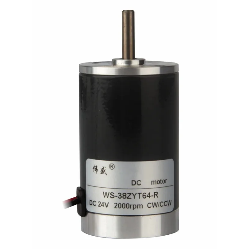 12 В 24 в 38 мм микро скоростной двигатель постоянного тока маленький генератор Can CW