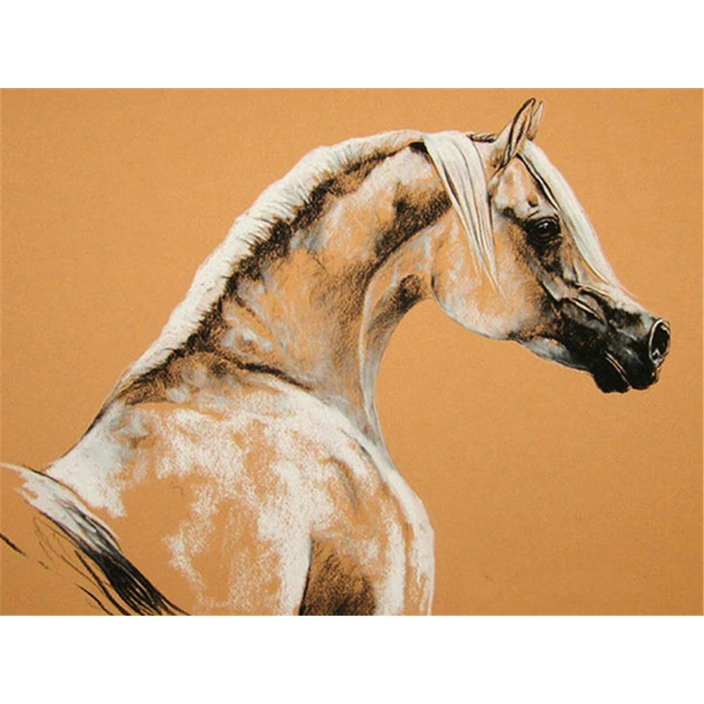 

Алмазная 3D Мозаика «сделай сам» с изображением животных, лошади, алмазная вышивка, полный комплект, Декор, рождественский подарок, хобби