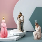 Новинка 2022, самодельная форма для ароматизированных свечей, форма в скандинавском стиле для абстрактных человеческих свечей, формы ручной работы для свечей, силиконовые формы, силиконовые ремесла