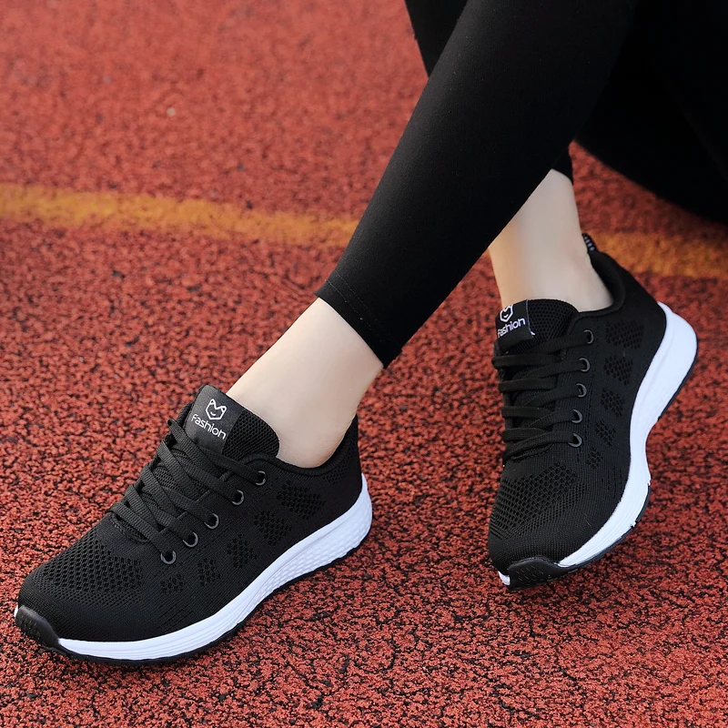 

Women Running Sneakers Fashion Casual Flat Shoes female wedges Shoes Women summer Mesh Breathable woman vulcanize shoes