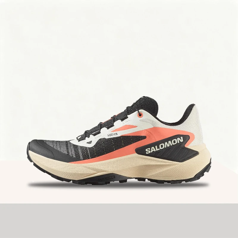 Фото Кроссовки Salomon Genesis: легкие, амортизирующие, прочные, удобные и стильные женские кроссовки с низким верхом (черно-белые) 478204 №1