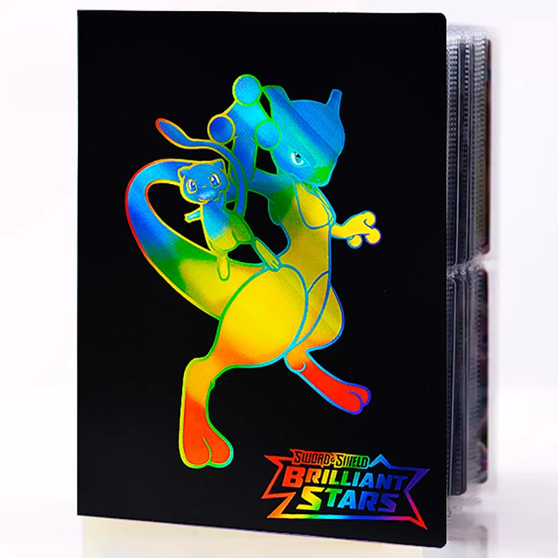 

Pokemon 240pcs Cards Album Book 4 Pocket Anime Figure Mewtwo Charizard Pikachu VMAX GX EX Game Laser Collection Folder Toys Gift