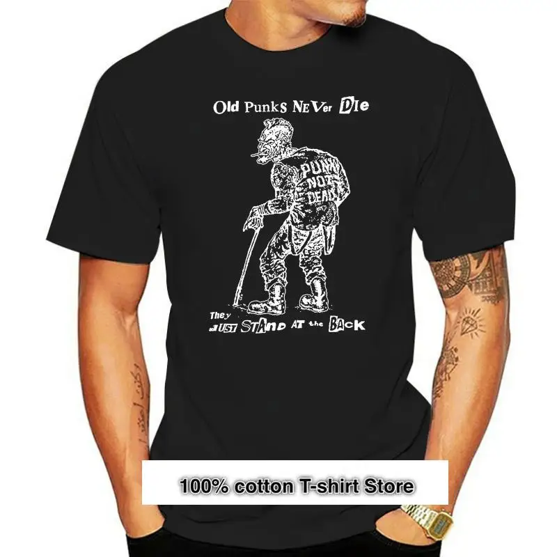 

Camiseta "Old Punks Never die" hasta 3Xl Punk Rock 2Xl 23Xl, camiseta