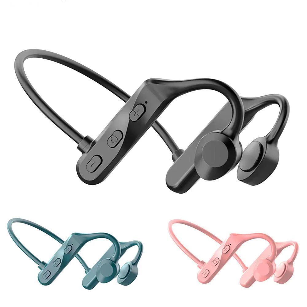 

TWS Bone Conduction Bluetooth Headphones Earphones Wireless Bluetooth 5.2 Headset Noise Cancelling Ear Hook Earbuds For IPhone