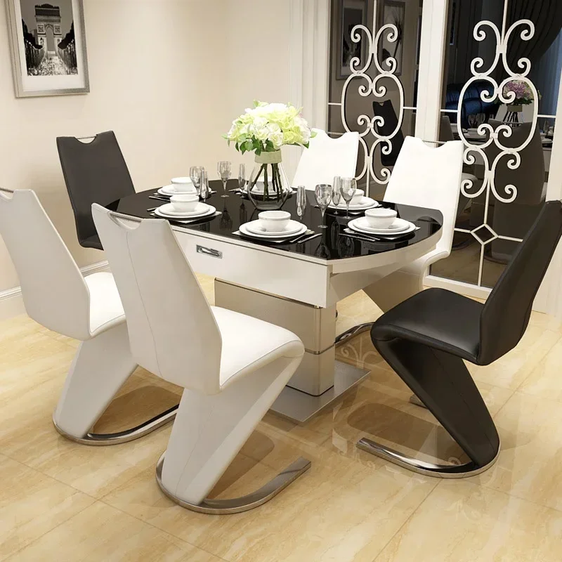 Мебель для дома роскошные наборы столов столовой круглый складной обеденный