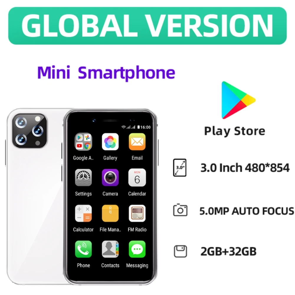 SERVO Global Version Super Small Smartphone 3