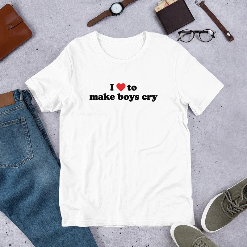 Футболка женская хлопковая с забавным принтом I Love To Mak