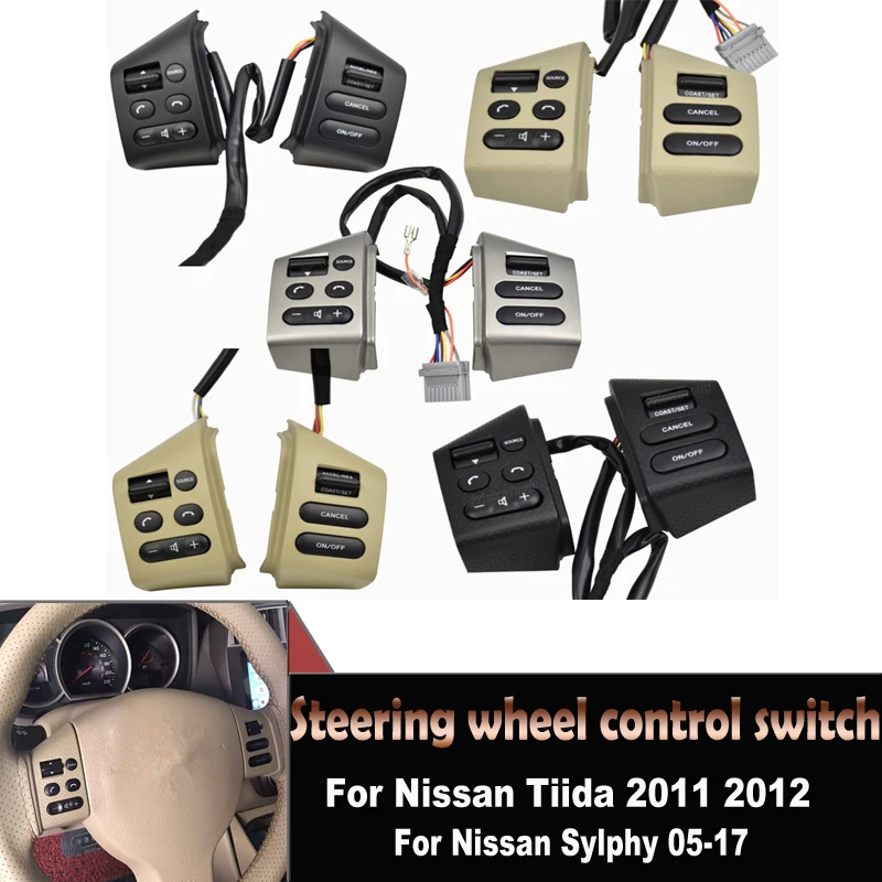 Interruptor de Control de crucero para Nissan Sylphy 2005-2017 Tiida 2005-2008 Livina 2007-2010