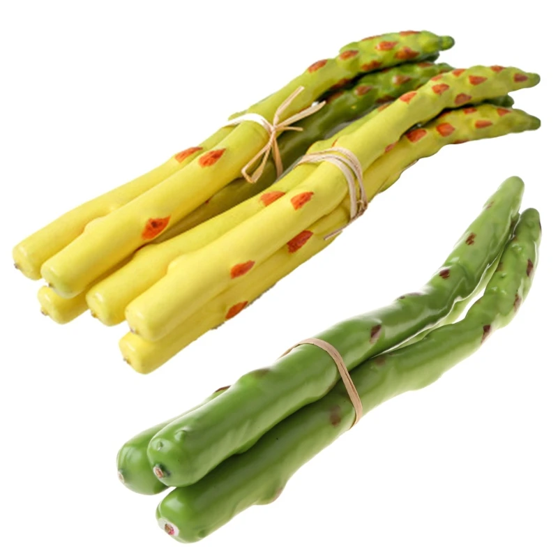 

3pcs/set Artificial Simulation Asparagus Model Fake Vegetable Fruit Ornament Shop Display Cabinet Kitchen Home Decoration
