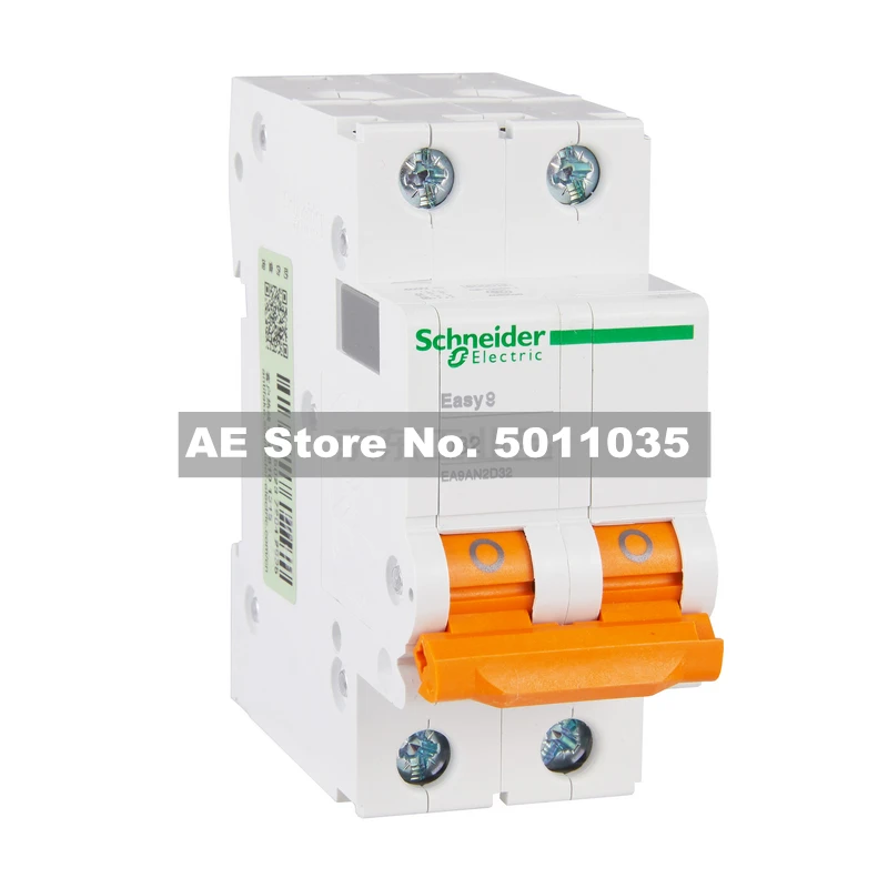 

EA9AN2D32 Schneider Electric miniature circuit breaker, EA9AN 2P D32A; EA9AN2D32