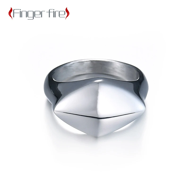 

Изысканное минималистичное парное квадратное кольцо Модные эффектные ювелирные изделия