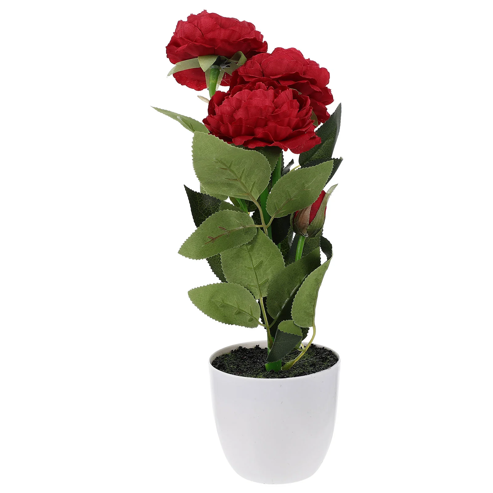 

Artificial Fake Potted Flower Peony Bonsai Fauxpotsmall Flowers Green Simulationornament Arrangement Decorative False Decor