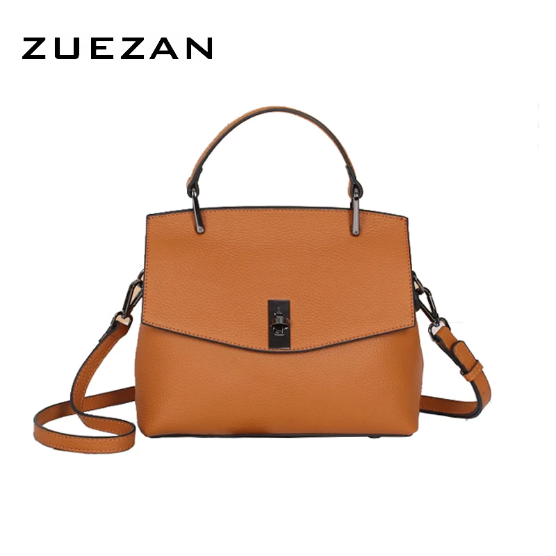 2 Straps, Cross-body Flap Bag, 100% Cow's Skin, Fashion Lady's Shoulder Bag, Genuine Leather Women Handbag, D281