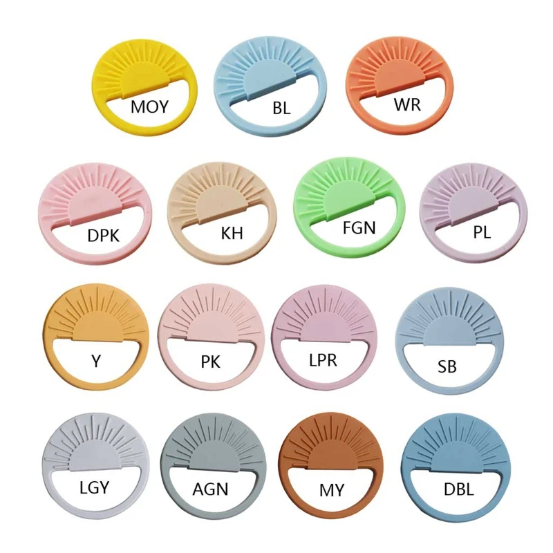 

1Pc Baby Silicone Teether Sun Shape Rodent Ring Baby Pacifier Pendant Nurse Accessories Toys For Kid Molar Teething Toy