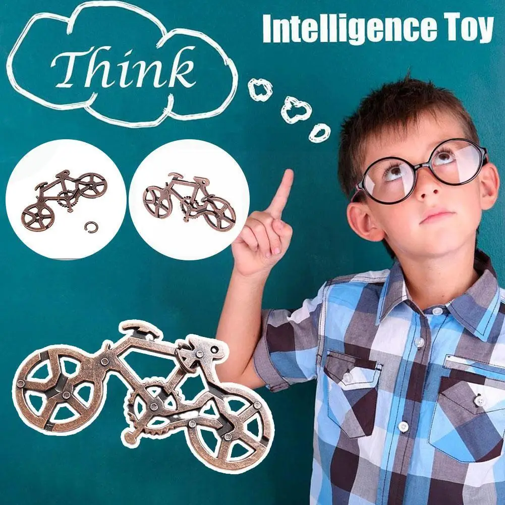 

Intelligent Lock Toy Metal Cast Puzzle Retro Vintage Adults Development Iq Teaser Tester Brain Toys Lock Mind R5y7