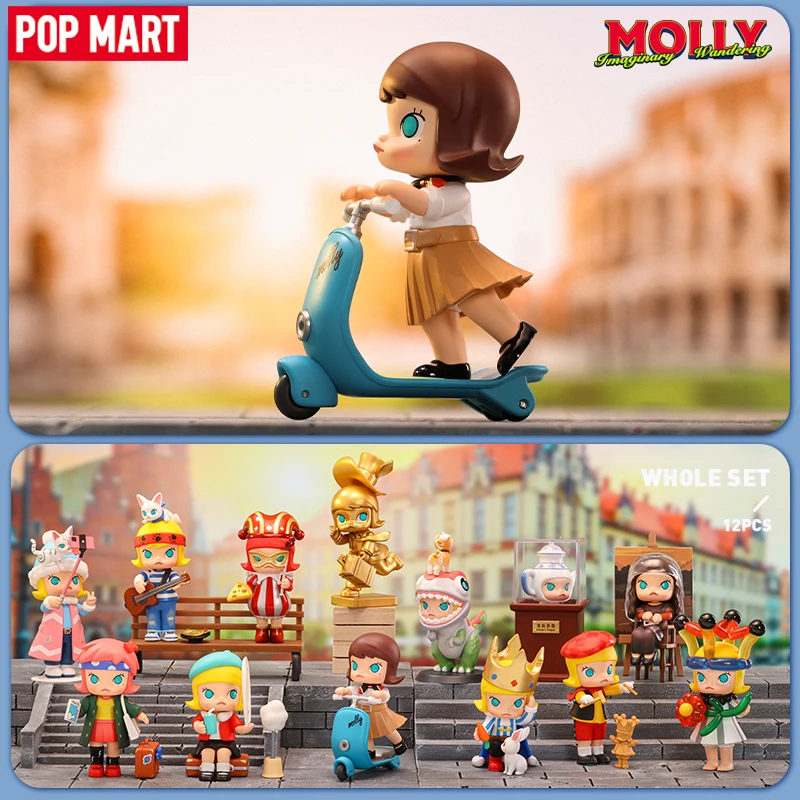 

POP MART Молли воображаемые Путешествия Серии глухая коробка игрушки загадка коробка Mistery Caja Misteriosa Caixa удивительная фигурка кавайная модель