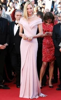 vintage long pink satin celebrity dresses mermaid robe de soiree floor length pleated formal dresses for women