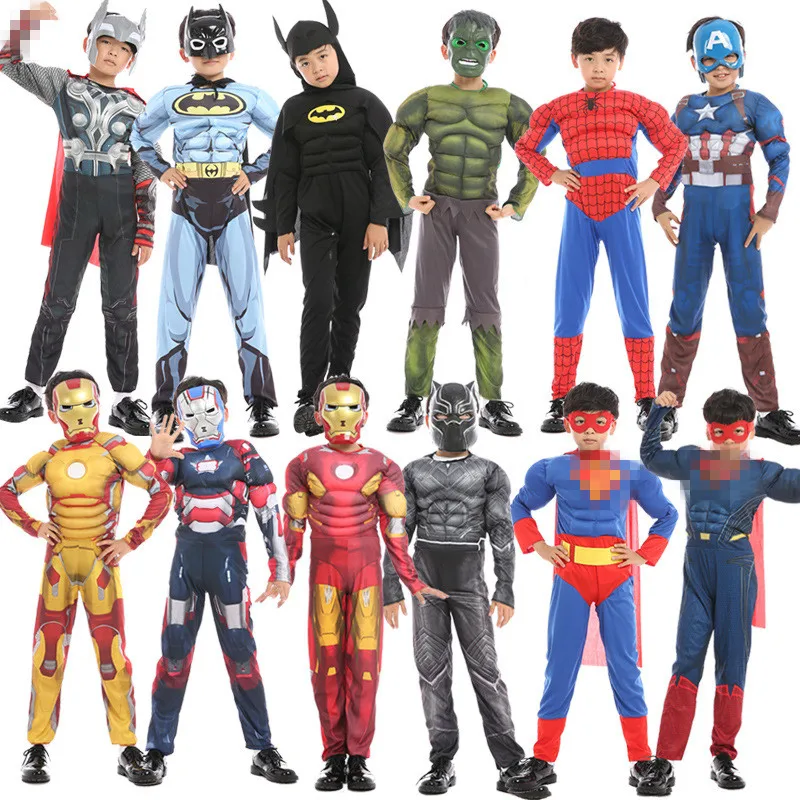 

Avengers Endgame superhero cosplay costume hulk iron man captain American spider man super man black panther thor costume mask