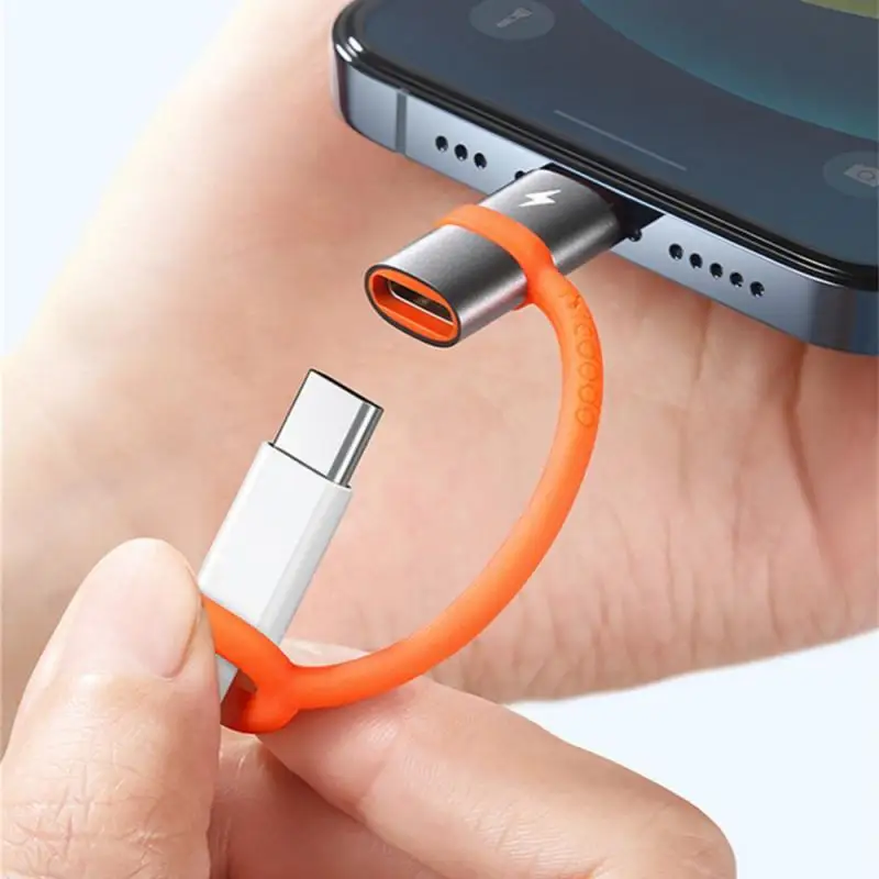 

Data Transfer Charging Adapter Compatible Fast Charging Efficient Charging Rugged 2 In 1 Function To Type-c Portable