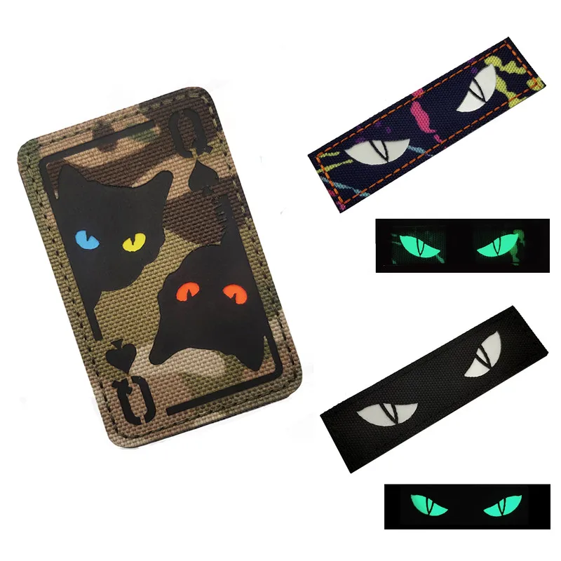 Военные искусственные вышитые нашивки с котом боевой дух армии тактические