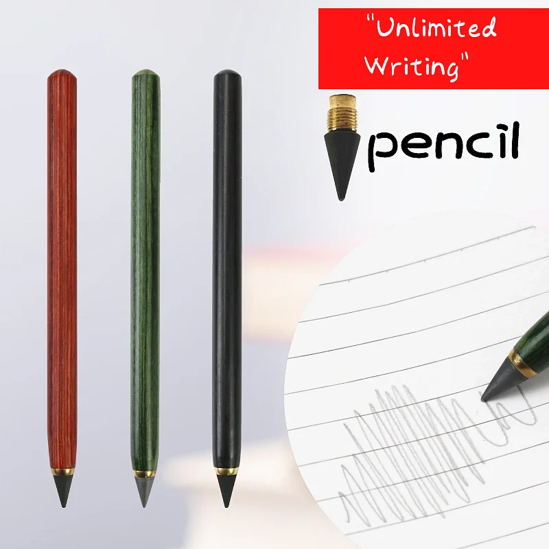 Hb Unlimited Writing Pencil No Ink Eternal Pencils Art Sketch Painting Tools Novelty Stationery School Supplies
