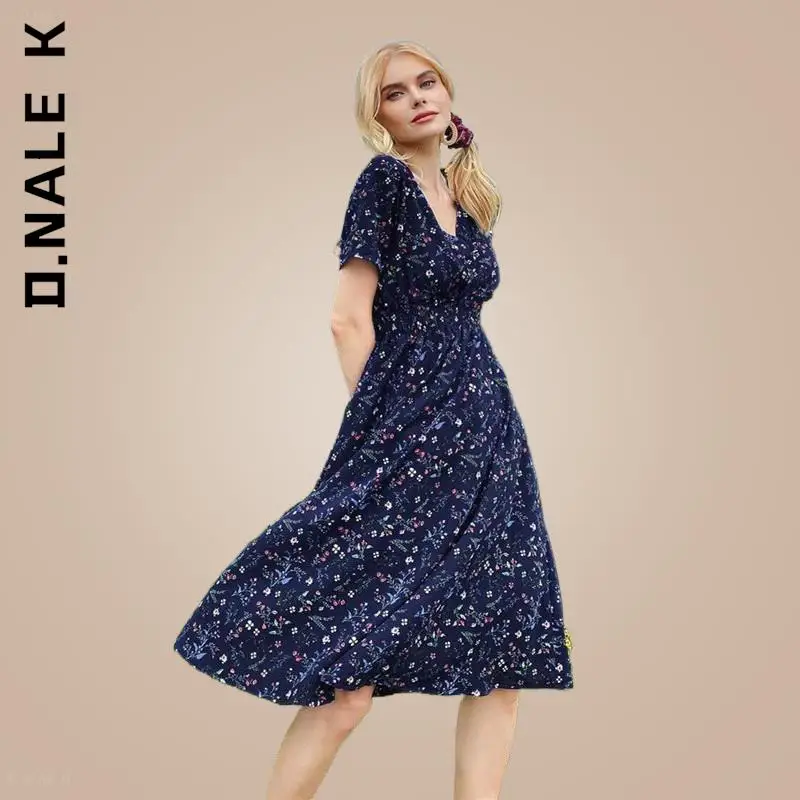 Женское платье с коротким рукавом D.Nale K мягкое недорогое вечерние нее