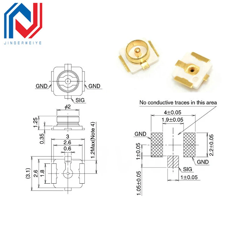 10 шт. U.FL-R-SMT U.FL IPEX/IPX соединение SMT Connect разъемы для печатной платы SMD IPX штекерная