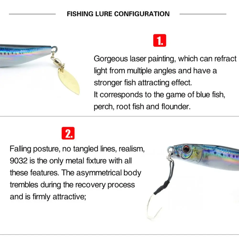 Металлическая рыболовная приманка 40 г 75 мм |