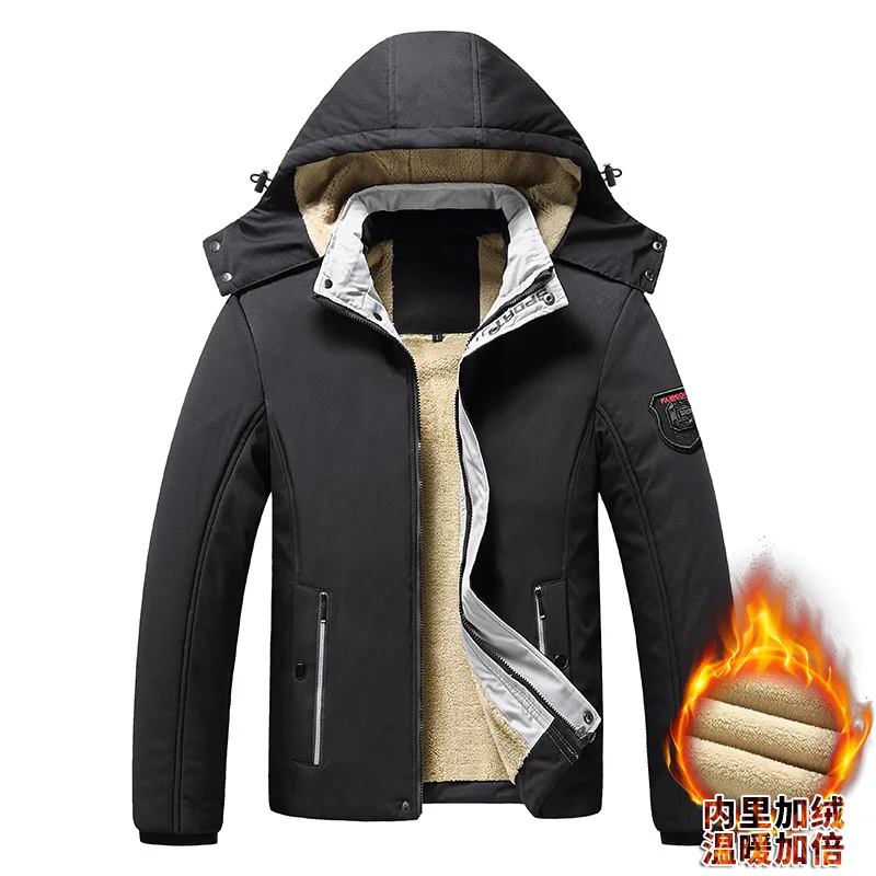 Oversized 8XL Winter Parka Men Fleece Thick Warm Hooded Men Winter Jacket Coat Military Cargo Jackets Mens Overcoat Streetwear