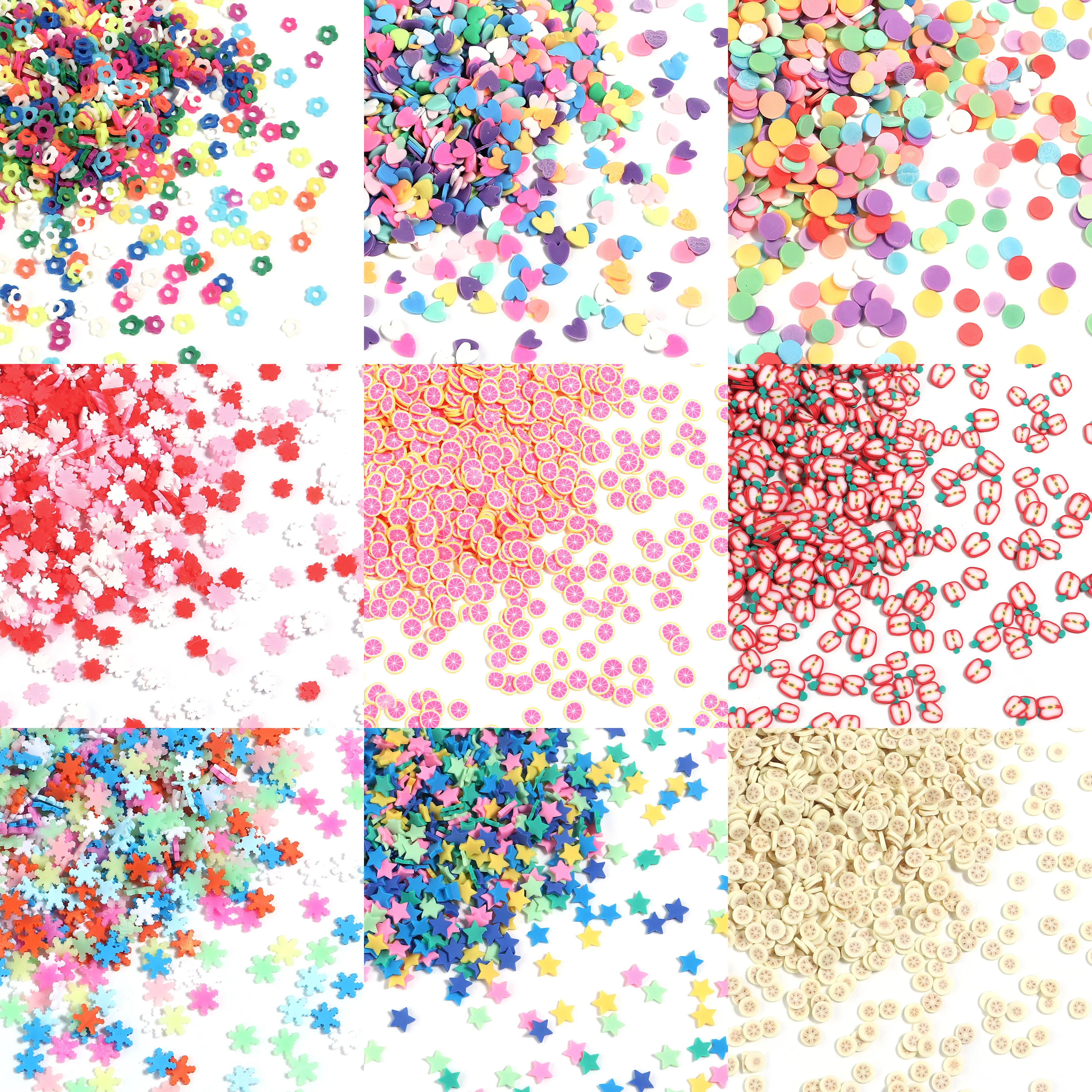 Цветные бусины из полимерной глины для изготовления ювелирных изделий 1000 шт