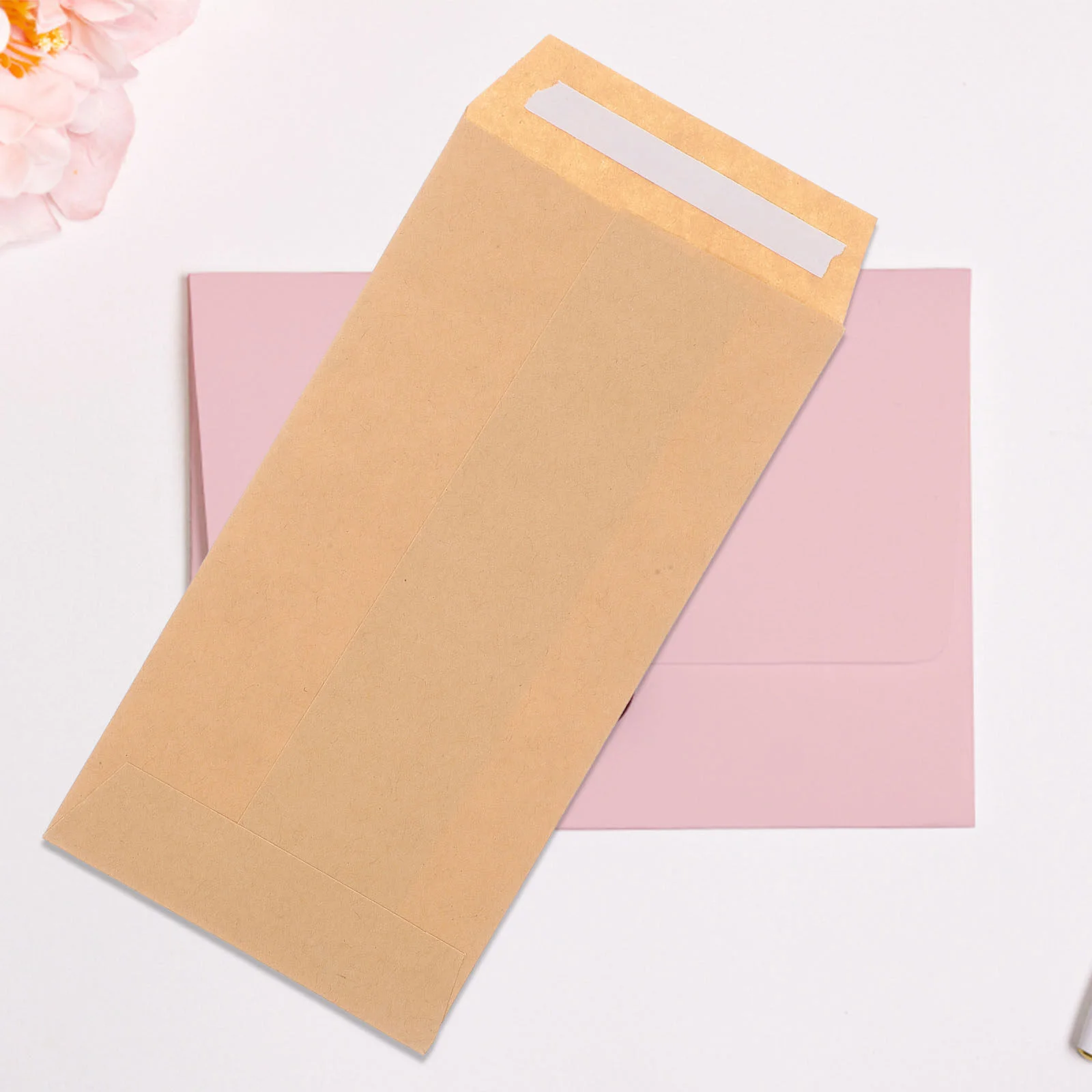 

100pcs Coin Envelopes Kraft Envelopes for Money Keys Coins Trinkets Storing