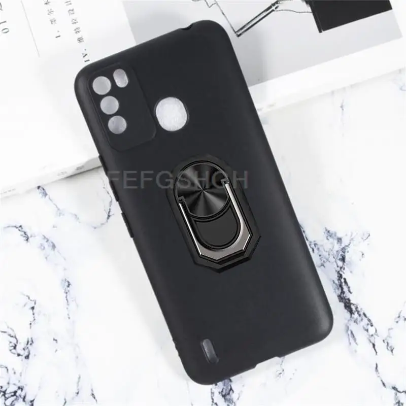Чехол для Itel S17 S661W, мягкий силиконовый чехол из ТПУ с кольцом на палец для Itel Vision 1 Pro 2 S16 S15 Pro, чехол для телефона