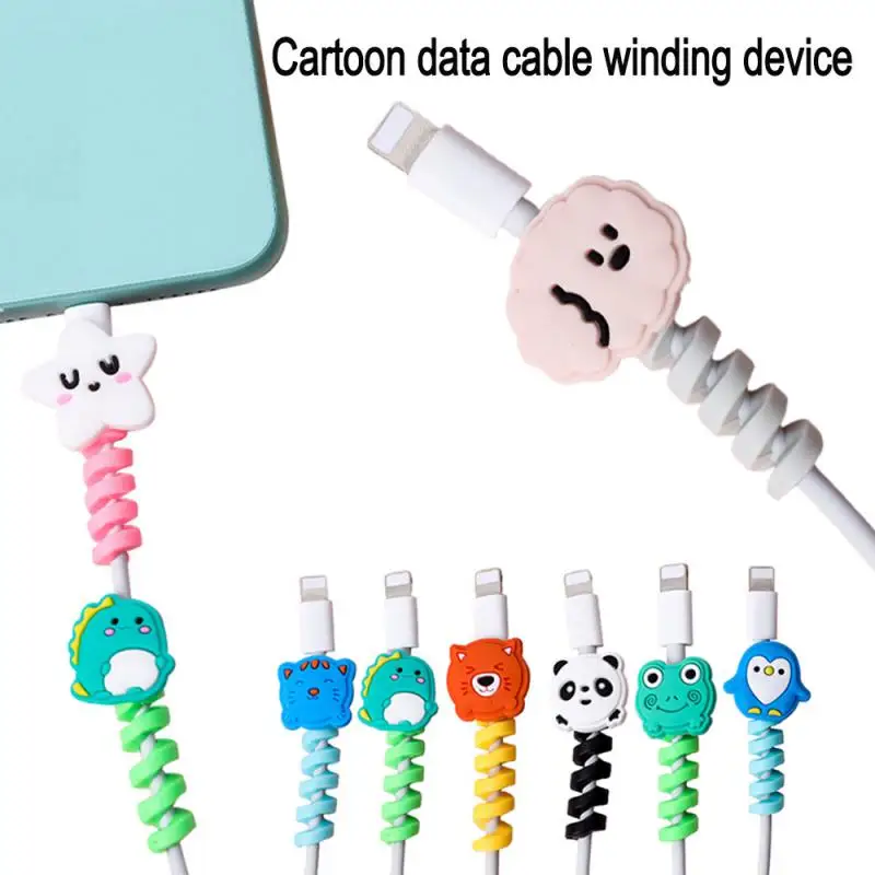 

Silicone USB Charger Data Cable Protector Cord Wire Saver Cove Earphone Protective Cable Line Winder Cove Wire Accessories