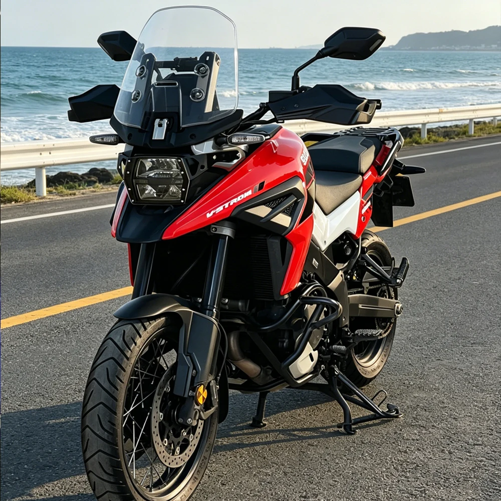 Фото Аксессуары для мотоциклов Suzuki V-Strom 1050, DL1050, DL 1050XT, DL1050A: Защитная решетка для фары, защитный кожух, защита решетки №5
