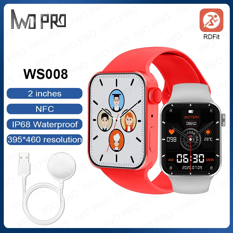 

Мужские Водонепроницаемые Смарт-часы IWO PRO W57, 1,95 дюйма, разрешение 428*518, NFC, Bluetooth, IP68, Смарт-часы W27 PRO DT7 PRO MAX iwo 15